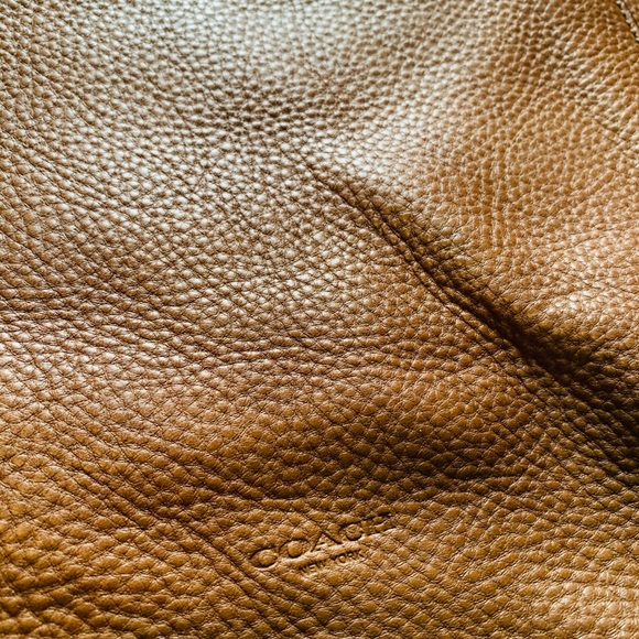 Brown Soft Leather COACH Messenger Bag (Large) - Picture 5 of 8